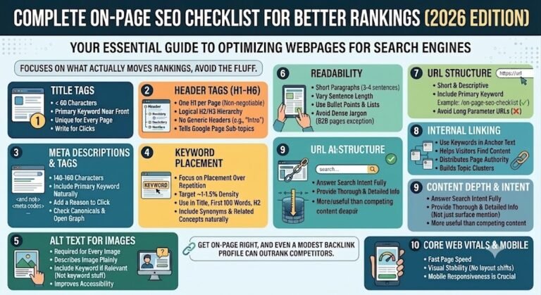 Complete on-page SEO checklist for better rankings