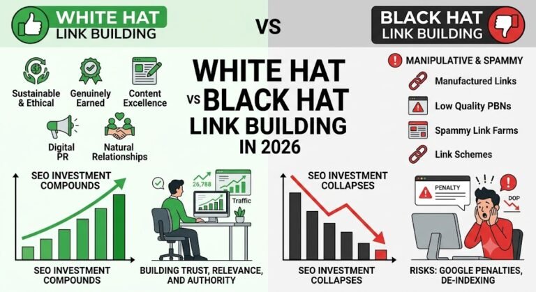 White hat vs black hat link building in 2026